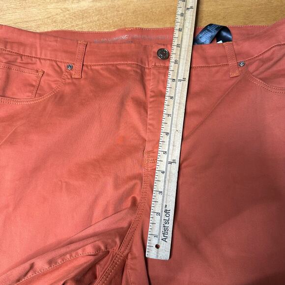 Chico's Sz 3 US 16 XL So Slimming Girlfriend Ankle Pant Burnt Orange Casual Fall - Picture 6 of 7